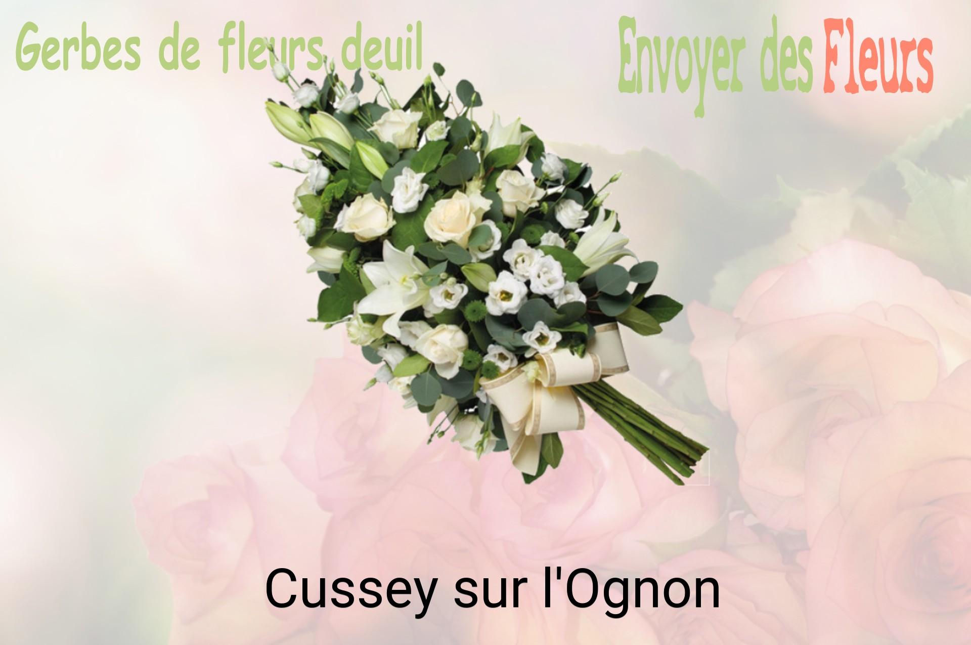 Gerbe de fleurs de deuil livrée à Cussey-sur-l'Ognon